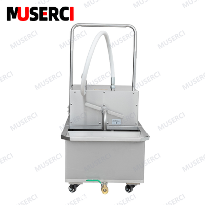 （LYC-01） Stainless Steel Portable Fryer Oil Filter Machine Commercial 48L with 32L/min Pump Flow
