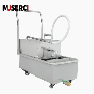 kaufen Edelstahl-Portable Fryer Ölfilter-Maschine 48L mit 32L/min Pumpenstrom on-line-Fertigung