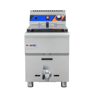Beli Komersial LPG Penggorengan Gas Alam 18L 7kW/H Single Basket 50-200°C pembuatan online