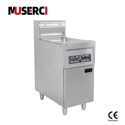 Beli Penggorengan Lantai Listrik Silinder Ganda 9kW Memori Digital 28L Hemat Minyak CE pembuatan online