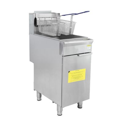 Buy Commercial Gas Deep Fryer 25L 25.5kW 3 Burners Double Basket LPG / Natural Gas CE online manufacture