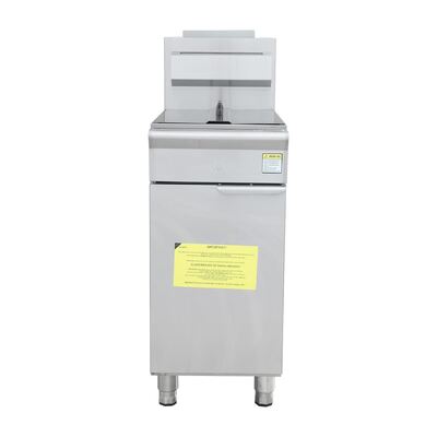 comprar Fritadeira profunda 25.5kW de baixo nível de ruído comercial ereta do gás do assoalho para o frango frito fabricação em linha