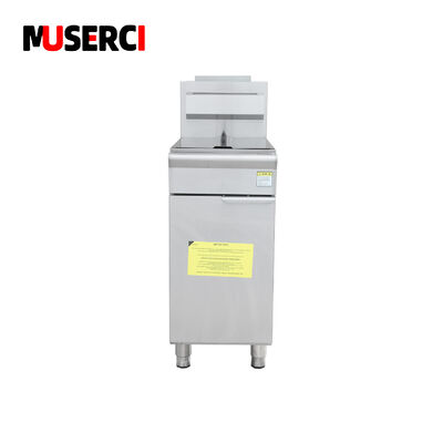 Mua LPG thương mại / khí tự nhiên Deep Fryer 26.5L 34kW 4 Burners Double Basket CE sản xuất trực tuyến