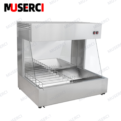 buy French Fries Warmer Display Cabinet Countertop Stainless Steel Food Warming Station online manufacture