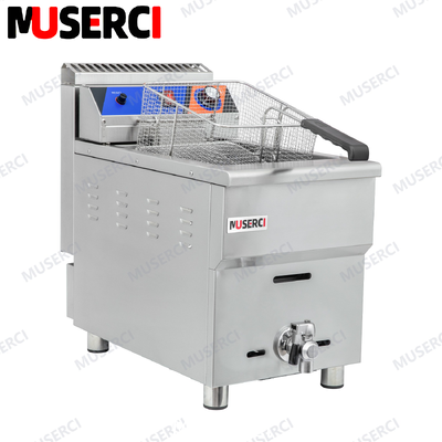 kupić (GF-181)Gazynkowy grzejnik do głębokiego smażenia z pulpitu automatyczny start stop 7kW/h dla małych kuchni CE produkcja online